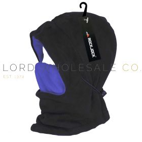 Unisex Fleece Hoods With Adjustable Face Mask by Rock Jock 12 Pieces