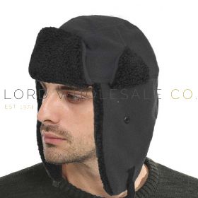 Adults Polar Fleece Trapper Hats 12 pieces