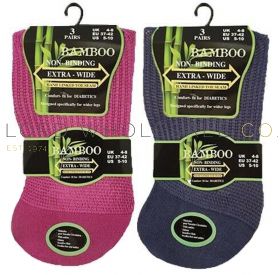 SE131 Ladies Extra Wide Bamboo Socks