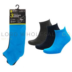 Men's Assorted Gym Socks with Grippers by Tom Franks 18 Pairs