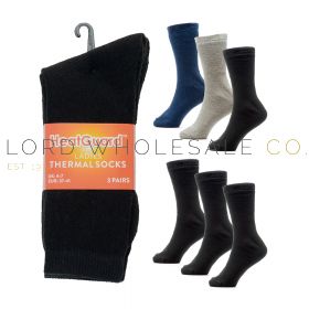 Ladies 3PK Assorted Thermal Socks by Heatguard 12 Pairs