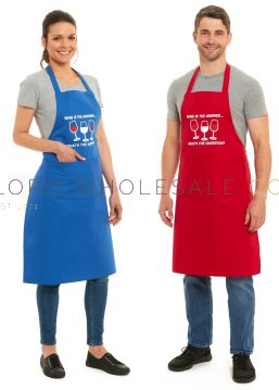 Wholesale Aprons Wine Is The Answer