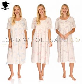 0104 Lady Olga Short Sleeved Nightdress