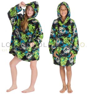 03-18C1053JW-Wholesale Children's Supersoft Jurassic World Hoodie With Hood