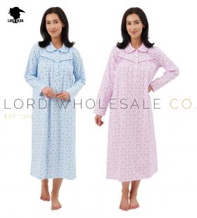 3035 Lady Olga Brushed Cotton Nightdresses