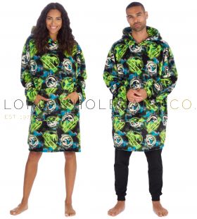 03-31B2213JW-Wholesale Adults Unisex Supersoft Jurassic World Oversized Hoodie With Hood,