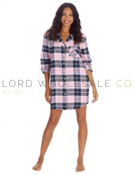 “Wholesale ladies polycotton nightshirts – soft, breathable, and comfortable sleepwear in bulk”