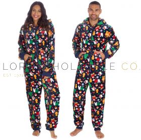 Festive Christmas nightwear in bulk – pyjama, gown & onesie sets with holiday prints for wholesale retailers.
