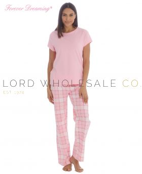 bulk buy ladies cotton pyjama sets UK summer nightwear
