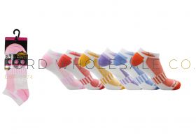 Ladies 3pk Assorted Design Trainer Socks 3541 by Pro Hike 4 x 3 Pair Pack