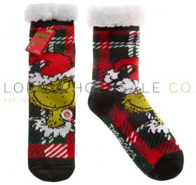 “Bulk fun The Grinch socks – wholesale festive socks for men, ladies, and kids”