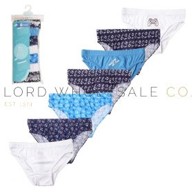 Boys 7pk Assorted Football/Gaming Briefs by Tom Franks Kids 12 x 7 Pair Pack