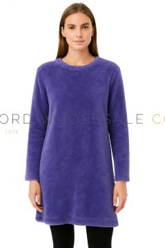 03-By34645-Wholesale CLEARANCE Ladies Purple Supersoft Fleece Nightdress by Boyes 3 Pieces