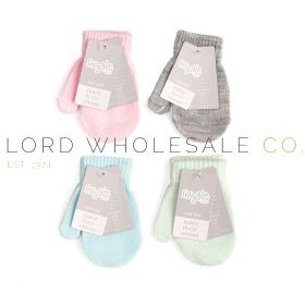 Babies 1pk Winter Plain Mittens by Snuggle Shop 12 Pieces