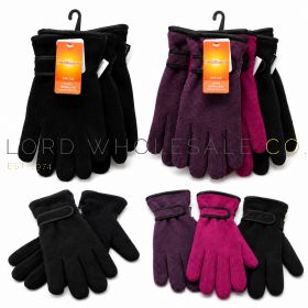 Ladies Thinsulate Polar Fleece Gloves by Heatguard 12 Pieces