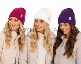 Ladies Thinsulate Beanie Hat With Turn Up by Heatguard 12 Pieces