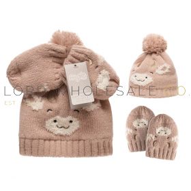 Baby’s Highland Cow Design Hat & Mitten Set by Snuggle Shop 12 Pieces
