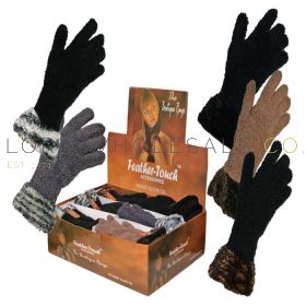 GLF-113 Wholesale Ladies Gloves Feather Touch Boutique Gloves