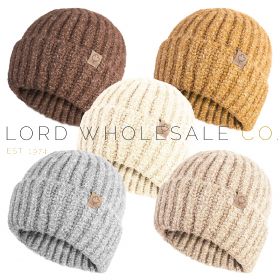 Ladies Supersoft Rib Knit Hat With Wool by Felix & Dylan 12 Pieces