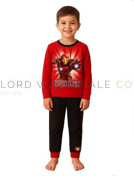 04-Z01_38346-Wholesale Boys Older Iron Man Pyjama Set 9 Pieces