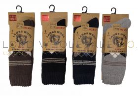 Men's Diamond 2.4 TOG Rating Merino Lambs Wool Socks by Pro Heat 12 Pairs