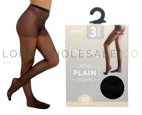 wholesale ladies 20 denier plain tights sheer lightweight UK