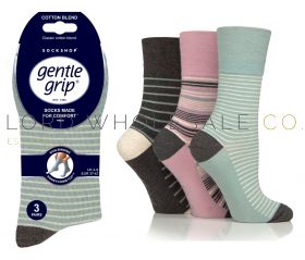 Wholesale Gentle Grip Ladies Socks Reverie Stripe