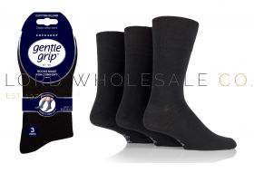 SOMRG51H3BLK Men's Black Gentle Grip Socks