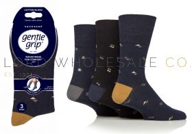 wholesale men's gentle grip socks comfortable everyday wear UK