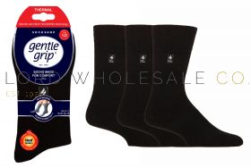 Men&rsquo;s gentle grip thermal socks available in wholesale packs.