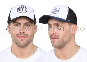 04-3507-Men's Assorted Design Trucker Caps by Pro Hike 12 Pieces