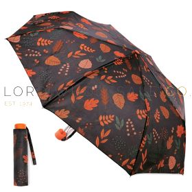 Autumn Leaves Print Supermini Umbrella With Matching Sleeve by Drizzles