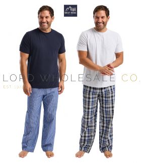 wholesale mens lightweight pyjamas bulk order