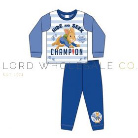 04-Z01_40923-Wholesale Boys Younger Peter Rabbit Pyjama Set 9 Pieces