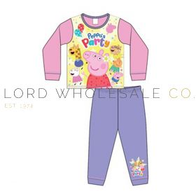 04-Z01_41582-Wholesale Girls Younger Peppa Pig Pyjama Set 9 Pieces