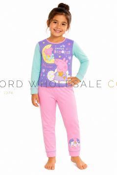 Assorted wholesale kids character pyjamas featuring colourful licensed designs for boys and girls