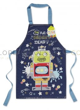 AP1025 Kids Wipe Clean Robot Apron by Cooksmart