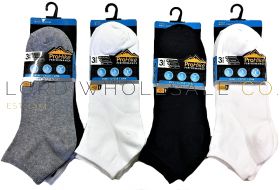 Men's Assorted Cotton Rich Trainer Socks 3 Pair Pack 6-11 by Pro Hike
