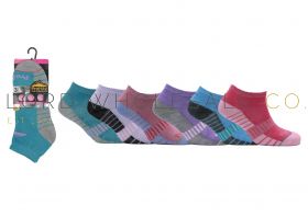 Ladies Patterned Trainer Socks 3 Pair Pack by Pro Hike 3233