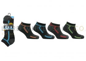Men's Patterned Trainer Socks 3 Pair Pack by Pro Hike 3237