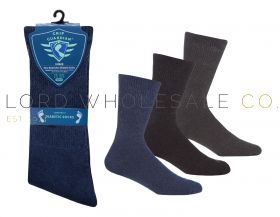 Men's Assorted Non-Restrictive Diabetic Socks by Grip Guardian 4 x 3 Pair Pack