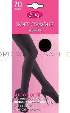 Ladies 70 Denier Soft Opaque Tights by Silky 6 pairs