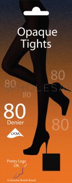 Ladies 80 Denier Soft Opaque Tights by Pretty Legs 6 pairs