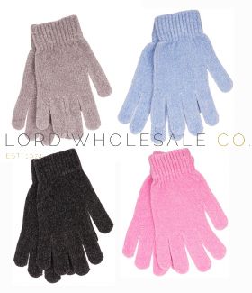 Ladies Thermal Chenille Magic Gloves by Foxbury 12 Pieces