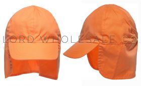Younger Kids Light Orange Legionnaire Cap by Snuggle Shop 12 Pieces