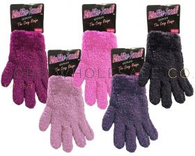 Girls Feather Touch Gloves Cosy Range 12 Pieces
