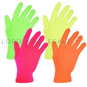 08-GLM95-Adults Neon Magic Gloves by Handy 12 Pairs