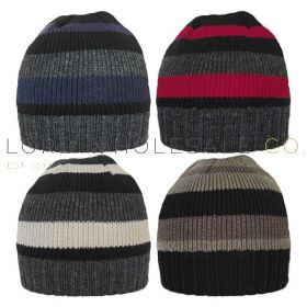 HAI-708R Thermal Striped Beanie Hats