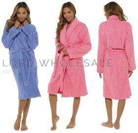 LN566 Wholesale Tom Franks Ladies Towelling Gowns Robes