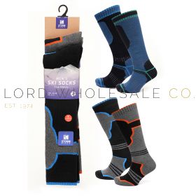 Men's 2PK Assorted Thermal Ski Socks by Storm Ridge